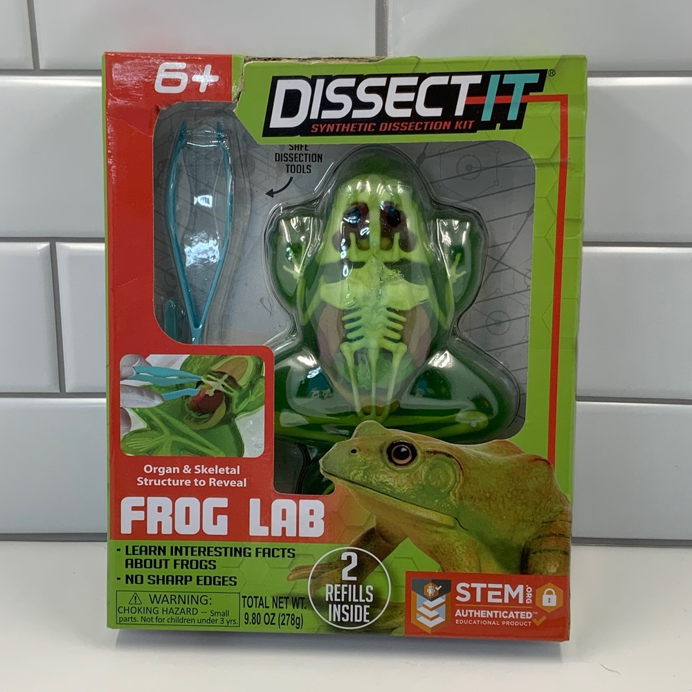 Dissect-It Synthetic Dissection Kit Frog‎ Lab STEM Educational Toy Ages 6+ New